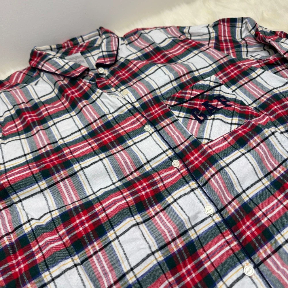 Gap + Pendleton‎ | Flannel Plaid Button Down Long Sleeve Pajama Shirt - Picture 2 of 9